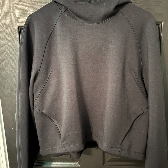 lululemon Tops - Lululemon Womens Scuba Black Crop Hoodie 10